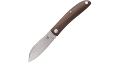 Fox Knives FX-273 ZW Livri vreckový nôž 7 cm, drevo Ziricote, kožené puzdro