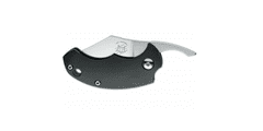 Fox Knives FX-519 Drago Piemontes malý vreckový nôž 4,5 cm, čierna, G10, bez poistky, kožené puzdro