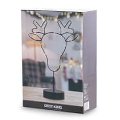 DecoKing LED Svetelná dekorácia Reindeer čierna