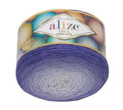Alize Priadza DIVA ombre batik - 250g / 875 m - fialová