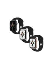 Nuvo Silikónový remienok pre Apple Watch 42/44/45mm M/L čierny