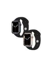 Nuvo Silikónový remienok pre Apple Watch 42/44/45mm M/L čierny
