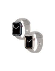 Nuvo Silikónový remienok pre Apple Watch 42/44/45mm M/L šedý
