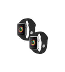 Nuvo Silikónový remienok pre Apple Watch 38/40/41mm S/M čierny