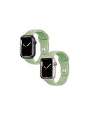 Nuvo Silikónový remienok pre Apple Watch 42/44/45mm M/L zelený