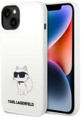 Karl Lagerfeld Kryt iPhone 14 6,1" hardcase white Silicone Choupette MagSafe (KLHMP14SSNCHBCH)