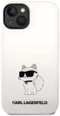 Karl Lagerfeld Kryt iPhone 14 6,1" hardcase white Silicone Choupette (KLHCP14SSNCHBCH)