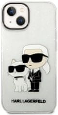 Karl Lagerfeld Kryt iPhone 14 6,1" transparent hardcase IML GLIT NFT Karl&Choupette (KLHCP14SHNKCTGT)
