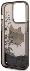 Karl Lagerfeld Kryt iPhone 14 Pro 6,1" black hardcase Glitter Choupette Head (KLHCP14LLNCHCK)