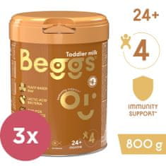 Beggs 3x 4 Mlieko dojčenské 800 g 24m+