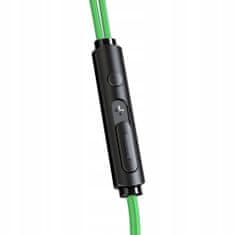 Mcdodo Mcdodo Slúchadlá s mikrofónom Gaming Mini Jack, zelené HP-1331