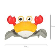 KIK KX4896 Interaktívny krab so zvukom žltý