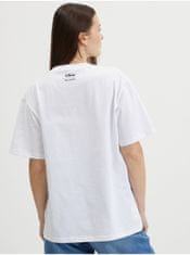 Karl Lagerfeld Biele dámske oversize tričko KARL LAGERFELD x Disney XL