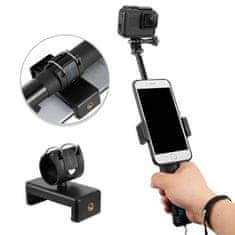 TELESIN selfie tyč pre športové kamery a mobil, čierna
