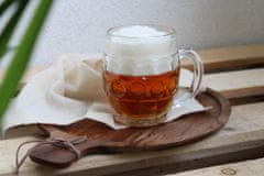 Stulzle Oberglas pohár, poháre - džbán na pivo so znakom 0,5 l - , 6x