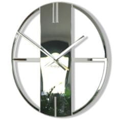 Flexistyle Nástenné hodiny Unique 50cm, z21f strieborná 
