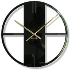 Flexistyle Nástenné hodiny Unique 50cm, z21f čierna