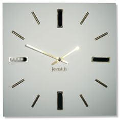 Flexistyle Nástenné hodiny Brilliant z118-2, 30cm zlatá
