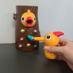 ISOTRA Detská interaktívna hra vtáčik a červík, 0372