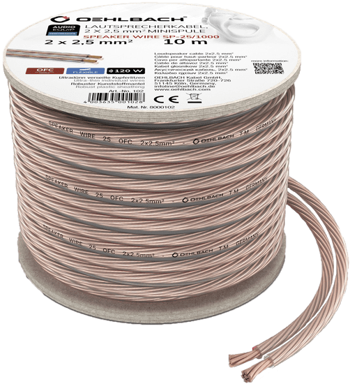 Oehlbach Oehlbach Repro kábel 2,5mm, 10m