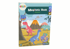 Lean-toys Magnetická kniha Dinosaury 36 prvkov