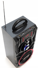 Bass Bluetooth reproduktor 90W s rádiom a funkciou karaoke BASS