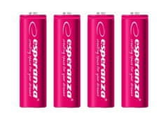 Esperanza Dobíjacie batérie AA 2000 mAh 4 ks ružová EZA104R