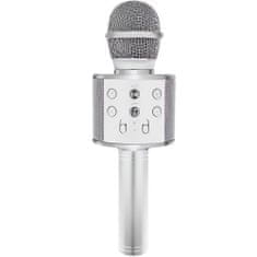 Izoksis Izoxis 22188 Karaoke bluetooth mikrofón strieborná