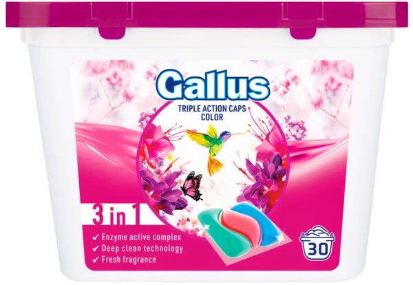 Gallus tablety na pranie Color, 30 ks