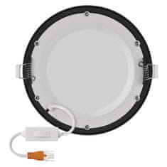 EMOS LED vstavané svietidlo NEXXO, kruhové, čierne, 12W, CCT