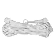 EMOS Predlžovací kábel pre spojovacie reťaze Profi biely, 10 m, vonkajší aj vnútorný