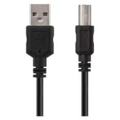 EMOS USB kábel 2.0 A vidlica – B vidlica 2m