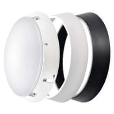 EMOS LED prisadené svietidlo ZURI, kruhové čierna/biela 14W teplá b.