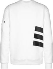 Alpha Industries  Side Logo Sweater pánsky sveter Biela M