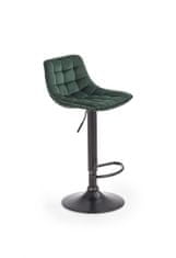 Halmar Barová stolička Forbia tmavo zelená