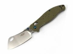 Ganzo F7551-GR Firebird vreckový vonkajší nôž 8,5 cm, čepeľ v tvare sekáčika, zelená, G10