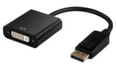 XtendLan Adaptér DisplayPort (M) na DVI (F), 15cm, čierny