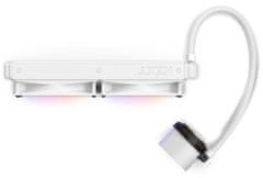NZXT vodný chladič Kraken 280 RGB / 2x140mm fan / 4-pin PWM / LCD disp. / 6 rokov / biely