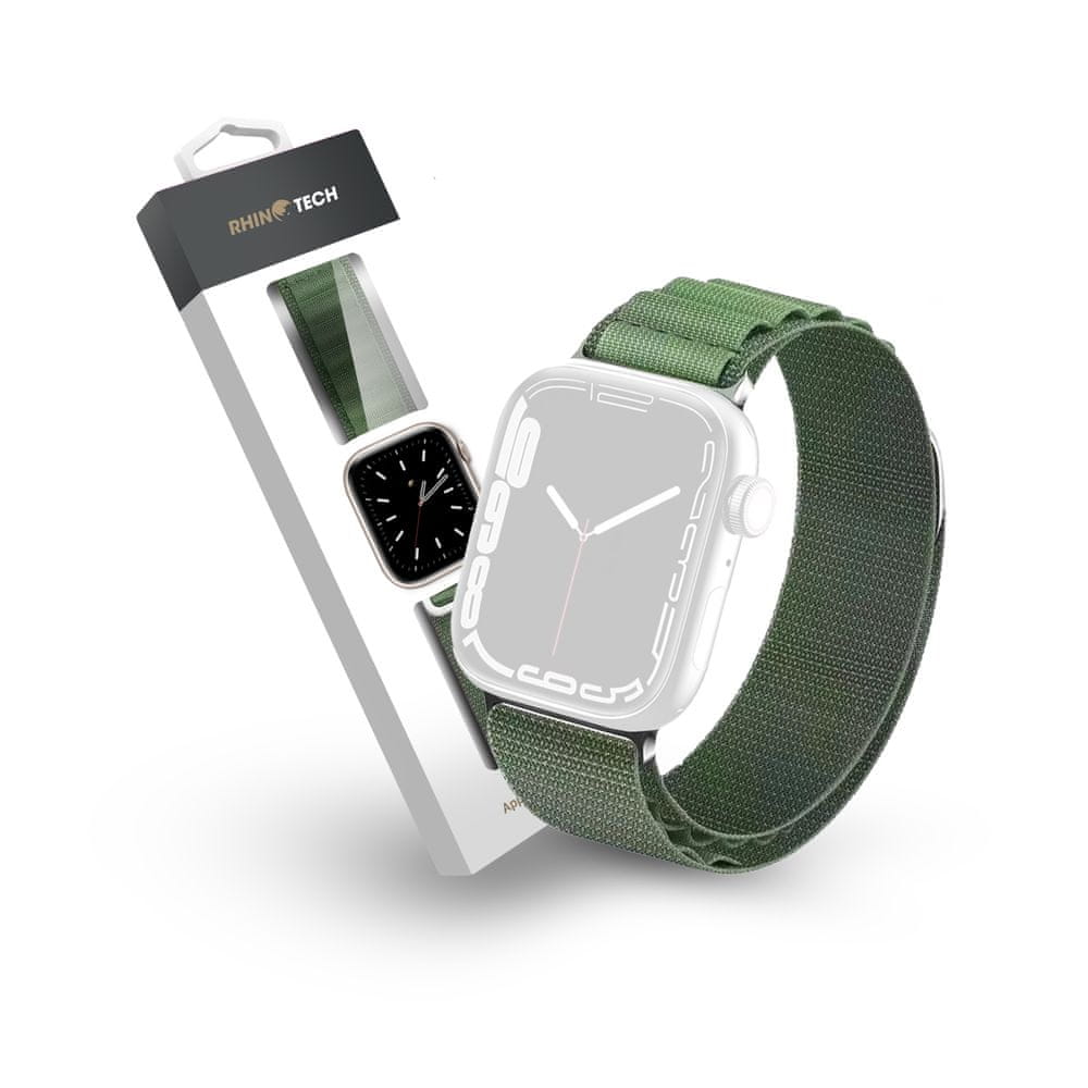 RhinoTech řemínek Ultra Alpine Loop pro Apple Watch 42/44/45/49mm zelená (RTACC394)