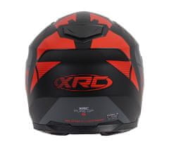 XRC Helma na motorku matt black/red veľ. XS