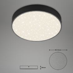 BRILONER BRILONER LED stropné svietidlo hviezdne nebo, priemer. 21,2 cm, 16 W, čierna BRI 7073-415