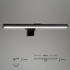 BRILONER BRILONER LED CCT svietidlo so svorkou 40,5 cm 3,5 W 380lm čierna BRILO 2303-015