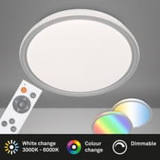 BRILONER BRILONER CCT RGB LED stropné svietidlo, priemer. 50 cm, 40 W, sivá BRILO 3503-014