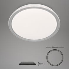 BRILONER BRILONER CCT RGB LED stropné svietidlo, priemer. 50 cm, 40 W, sivá BRILO 3503-014