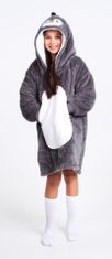 Cozy Noxxiez CH323 Tučniak - hrejivá televízna mikinová deka s kapucňou pre deti 7 - 12 rokov