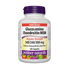 Webber Naturals Glukosamín, Chondroitín a MSM 840mg