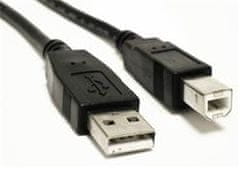 Akyga kábel USB AB 3.0m/čierna