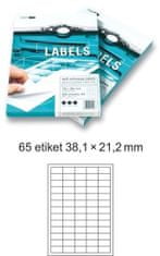 Smart LINE Samolepiace etikety 100 listov ( 65 etikiet 38,1 x 21,2 mm)