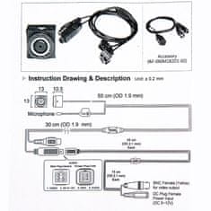 Secutek AHD mini kamera s LED prisvietením SMS-S62012ALH