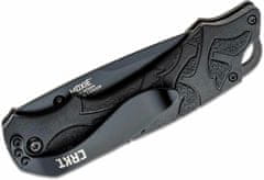 CRKT CR-1100 MOXIE BLACK vreckový nôž 8,4 cm, celočierny, plast, guma TPE